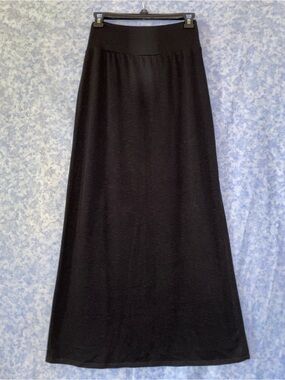 new directions Black Maxi Skirt with Smooth Waistband